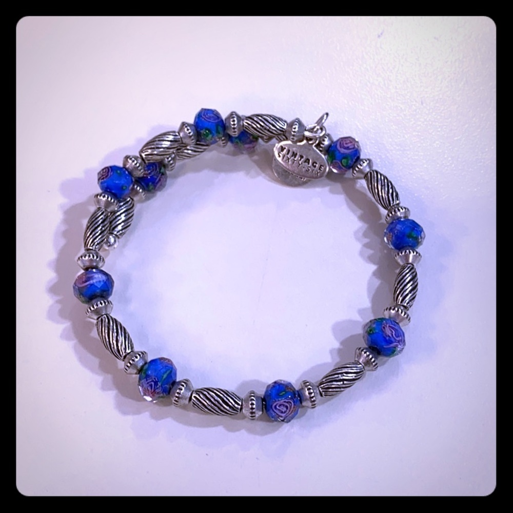 Alex and Ani beaded wrap bracelet